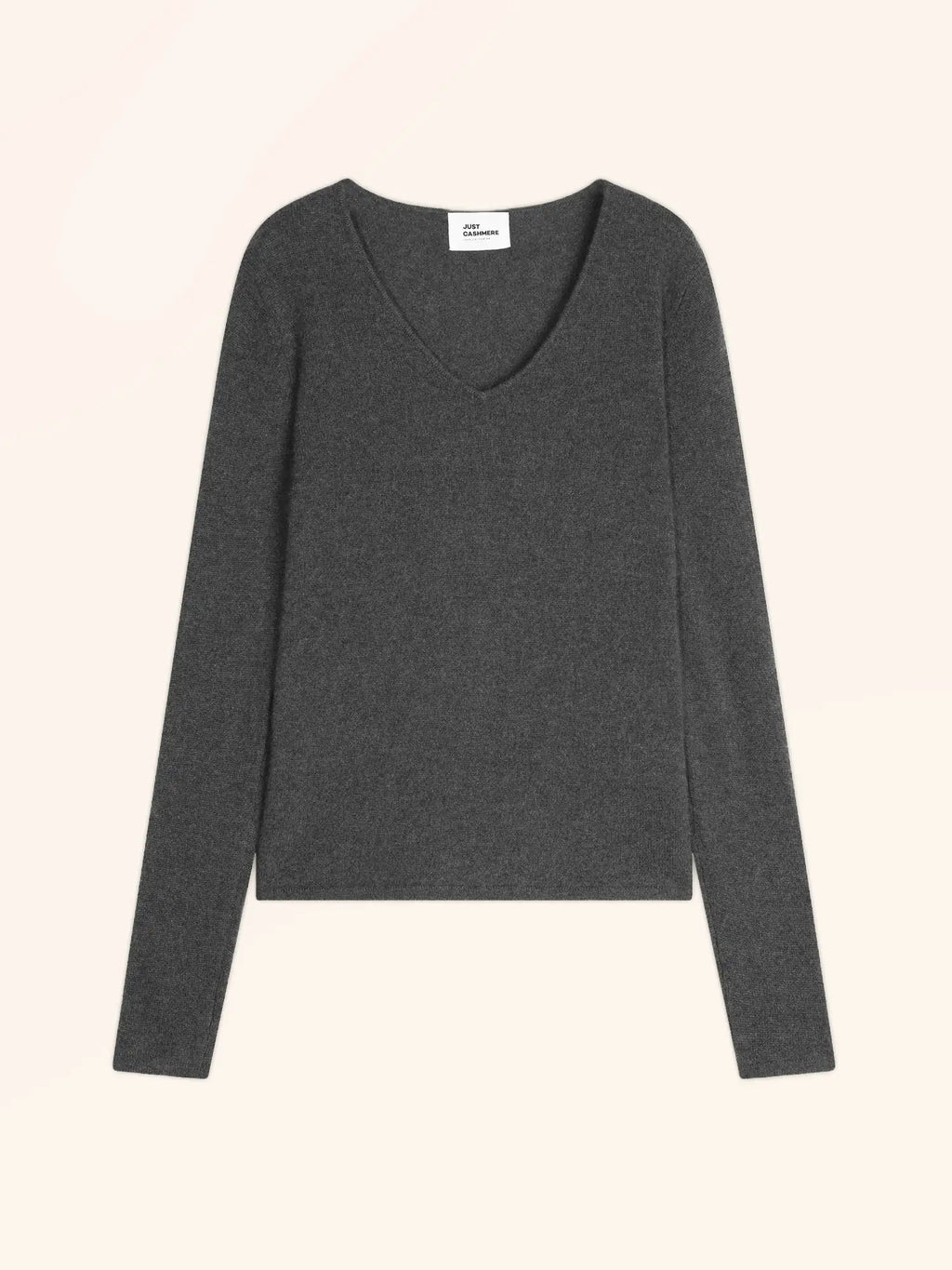 JOAN pullover v-ausschnitt anthrazit meliert