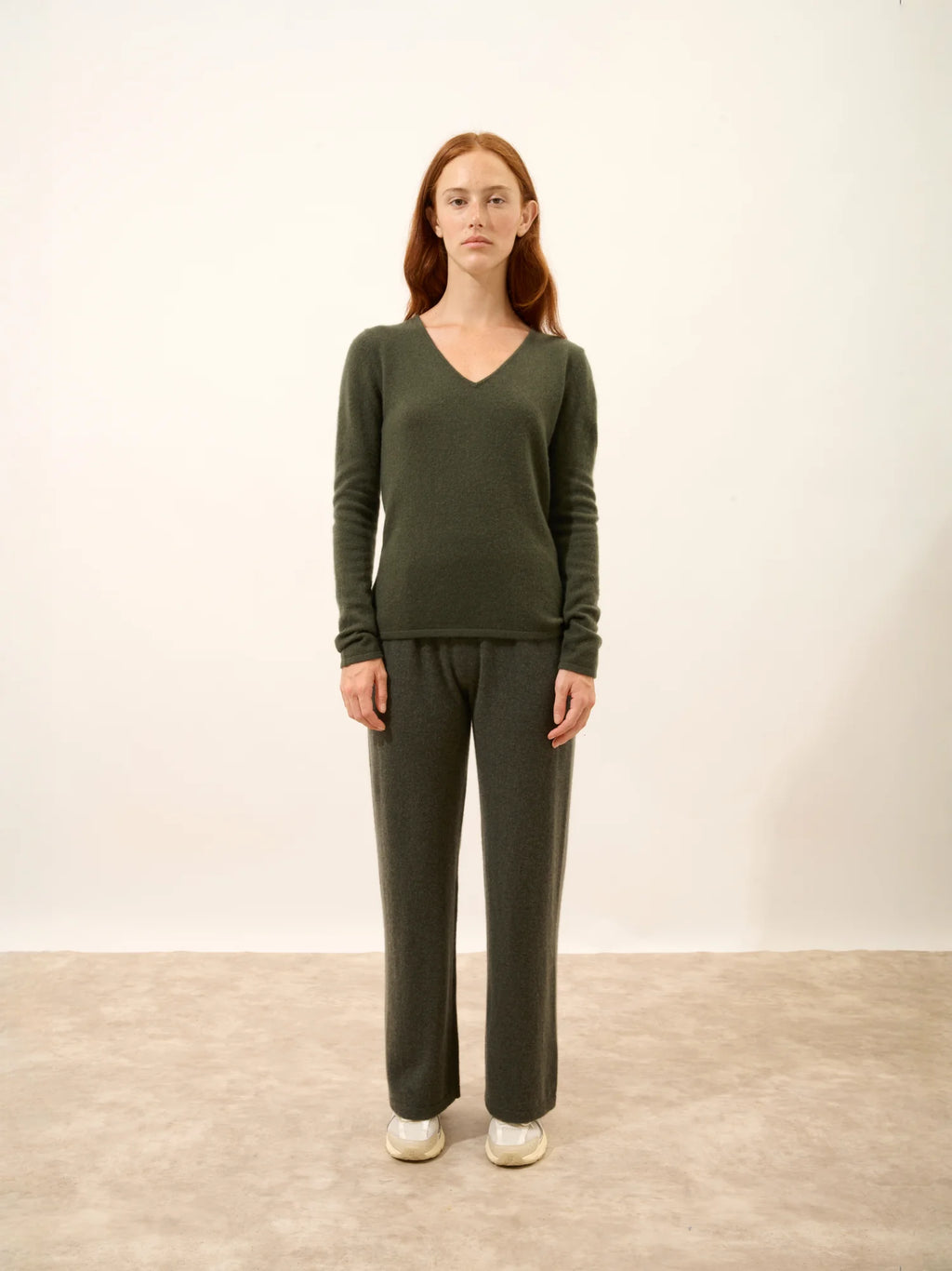 JOAN pullover v-ausschnitt khaki