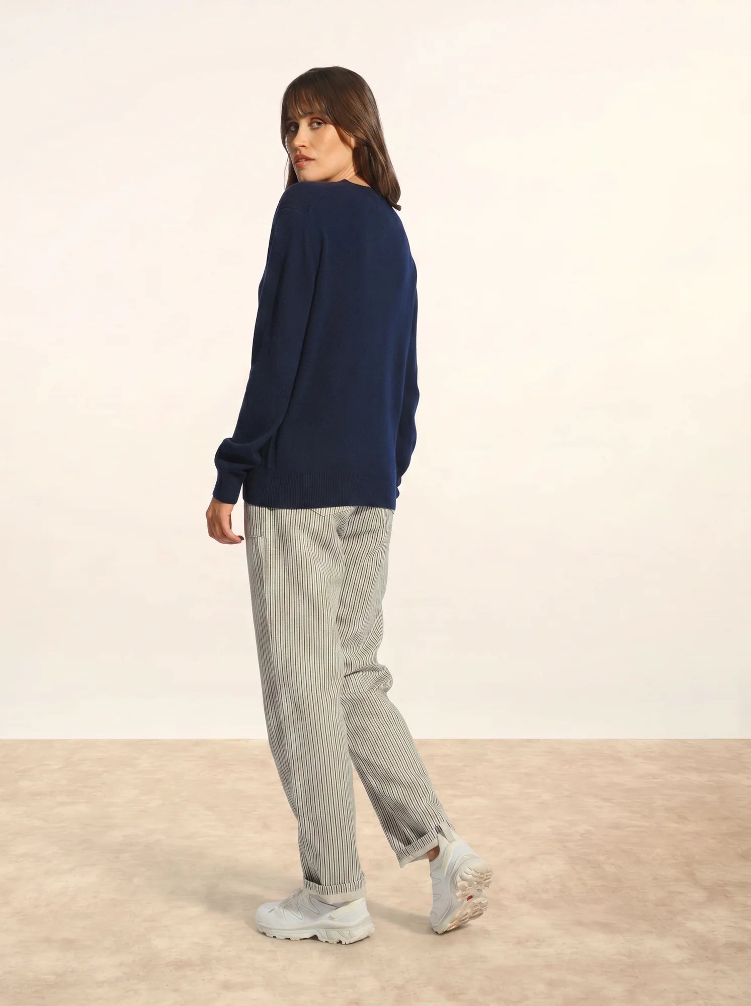 NORA pullover v-ausschnitt marineblau
