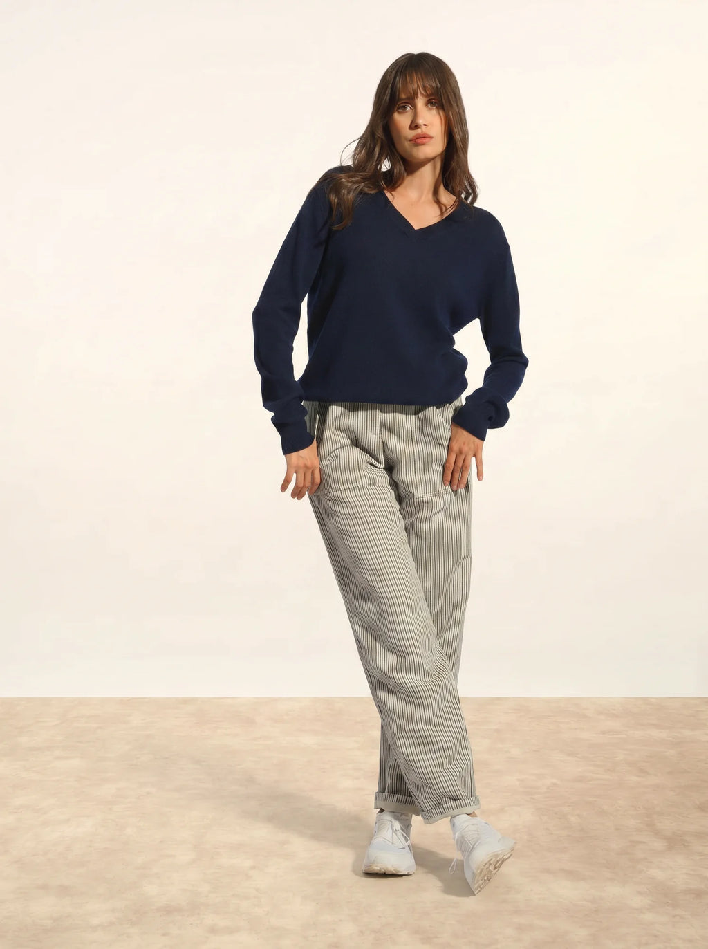 NORA pullover v-ausschnitt marineblau