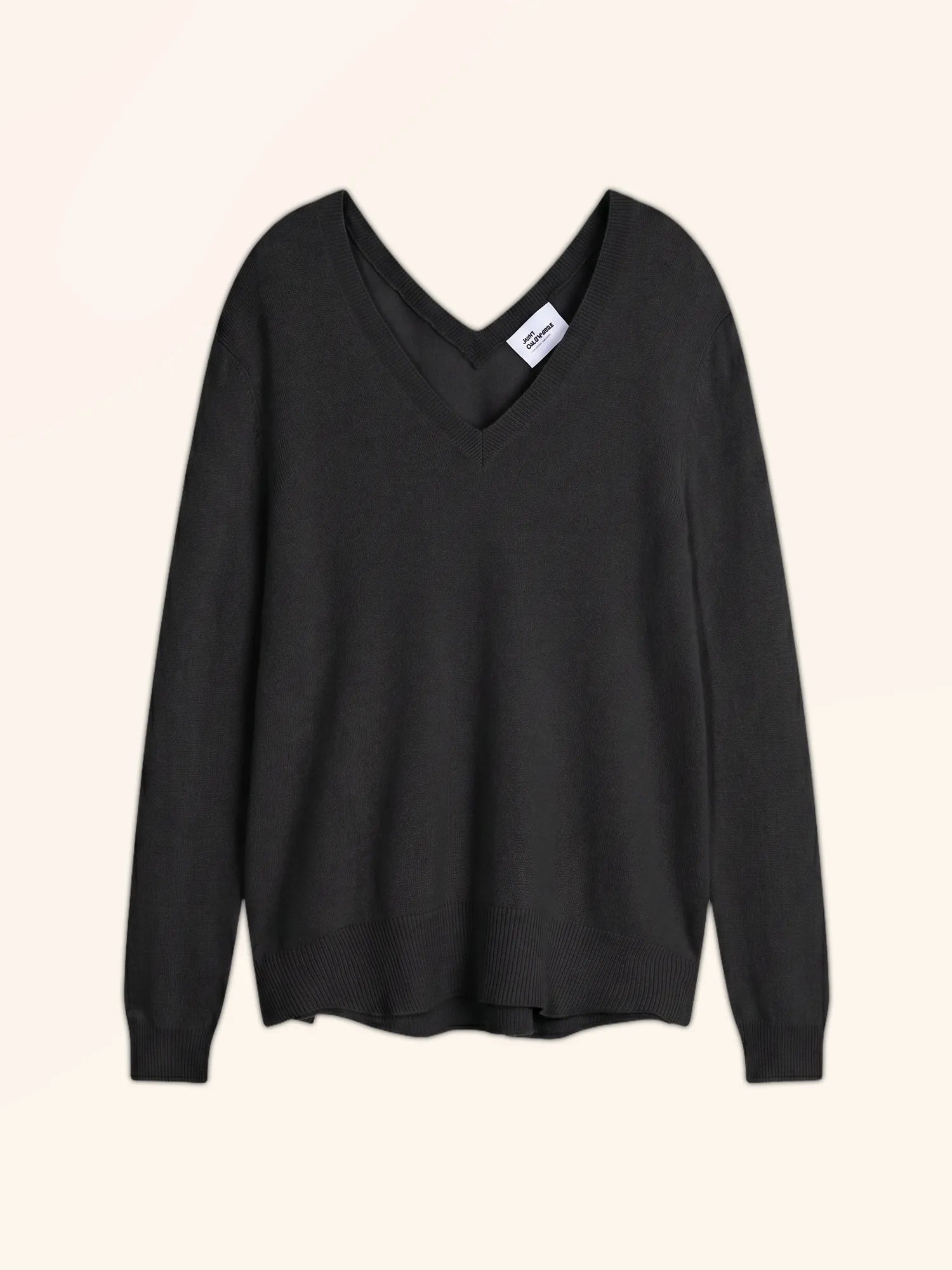 OPAL pull col V devant et dos noir