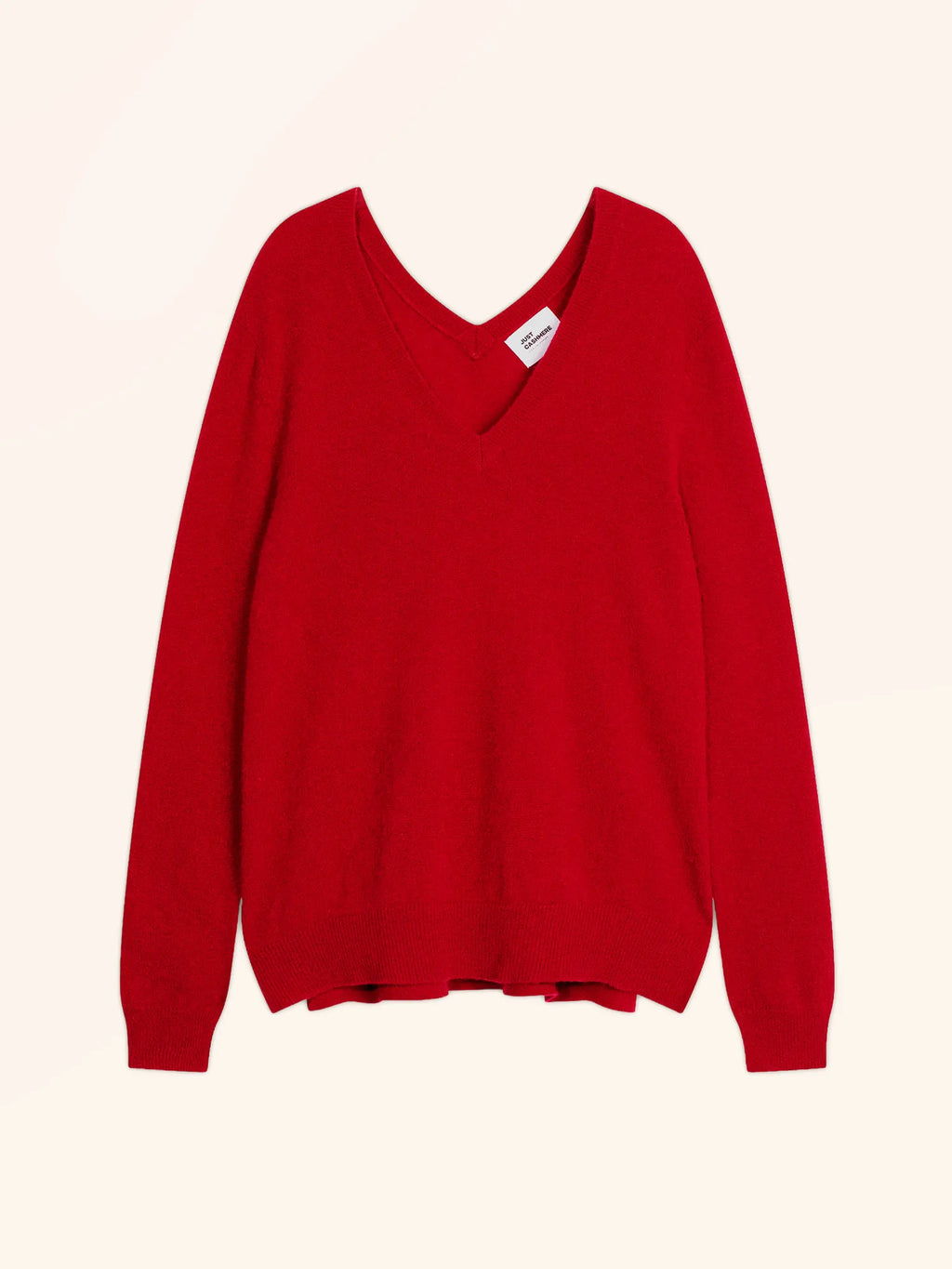 OPAL pullover v-ausschnitt vorne und hinten rot