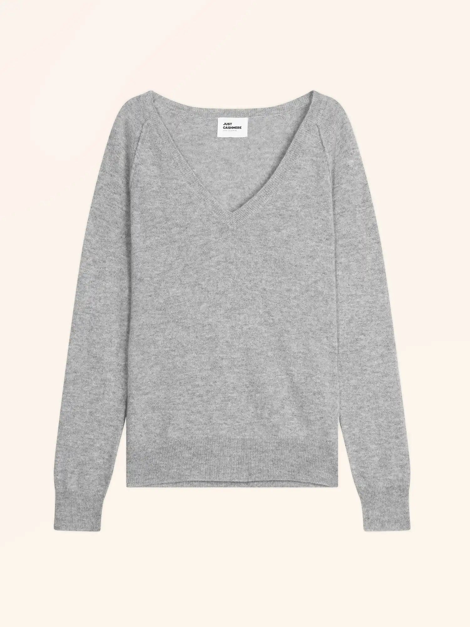 PHOEBE pullover v-ausschnitt wolke meliert