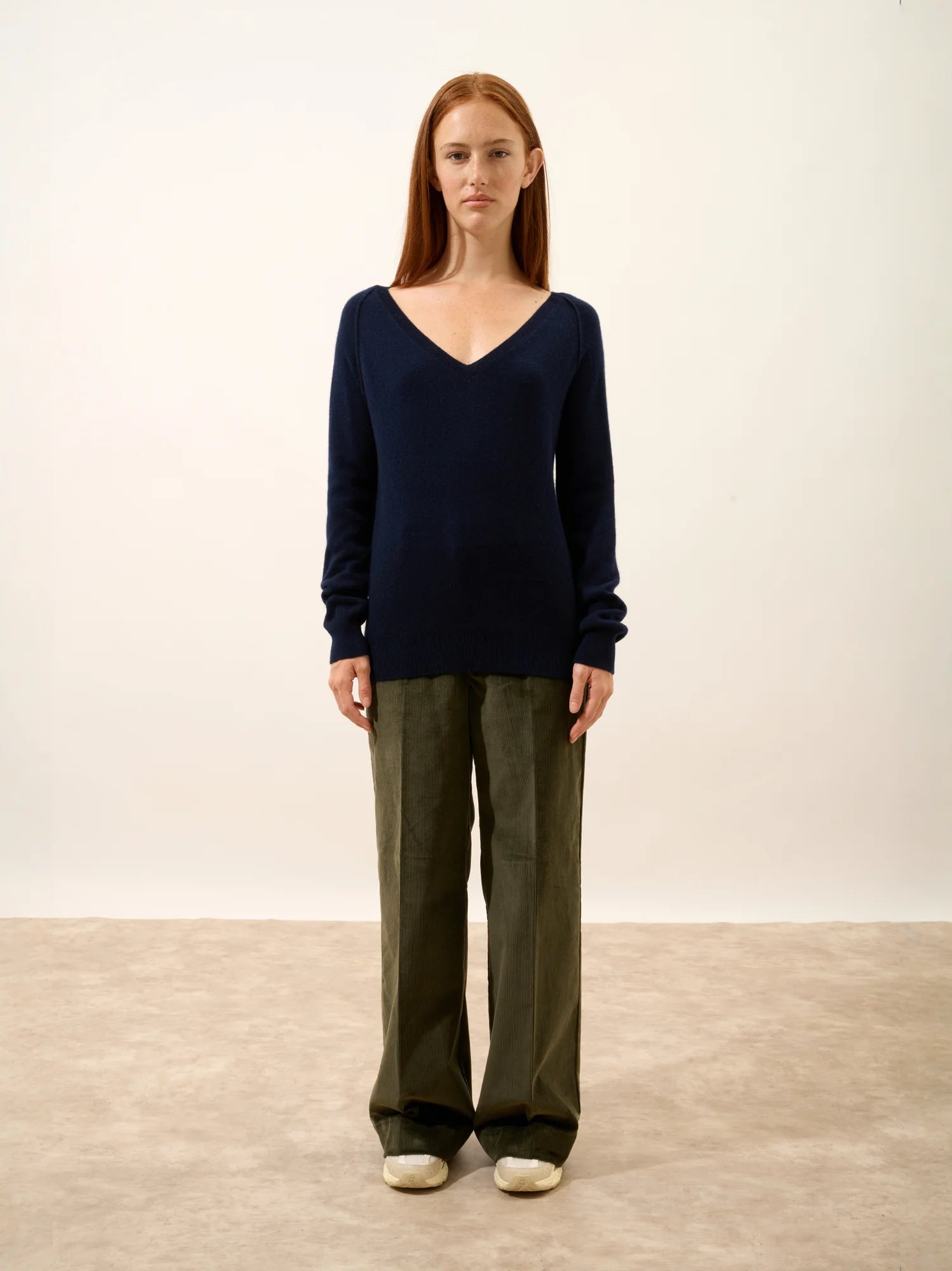 PHOEBE pullover v-ausschnitt marineblau