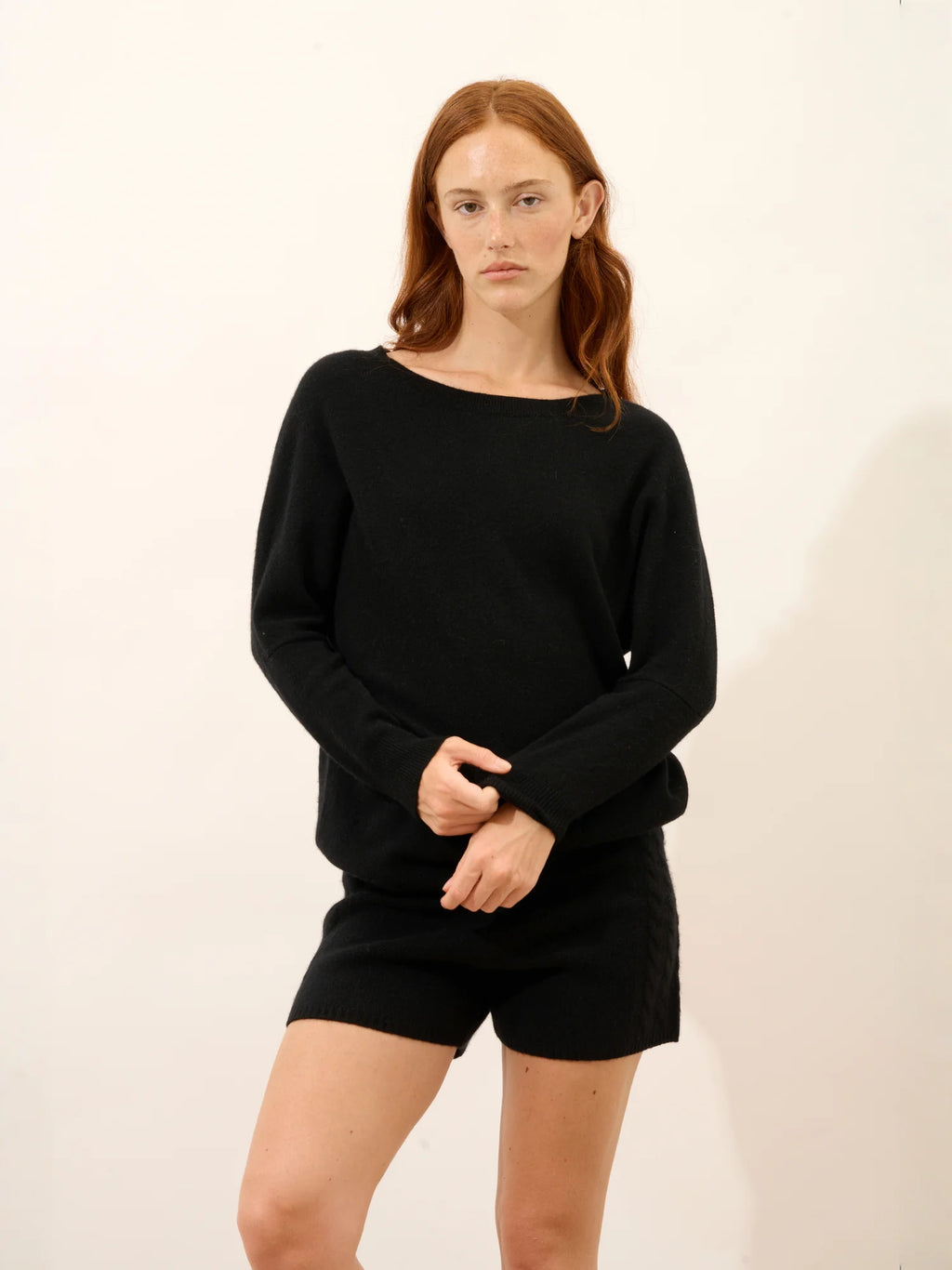 REBECCA pullover chauve souris schwarz