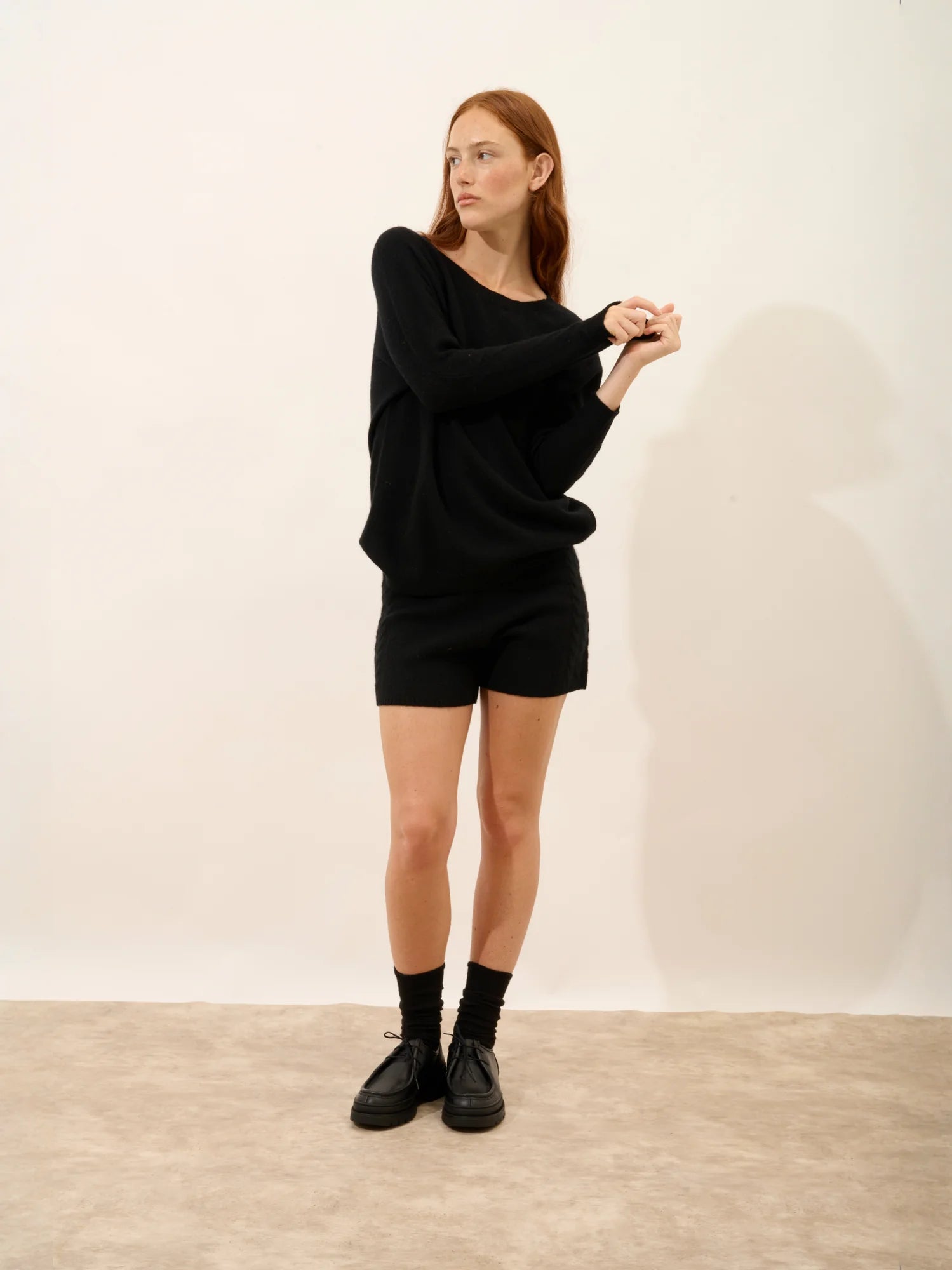 REBECCA pullover chauve souris schwarz