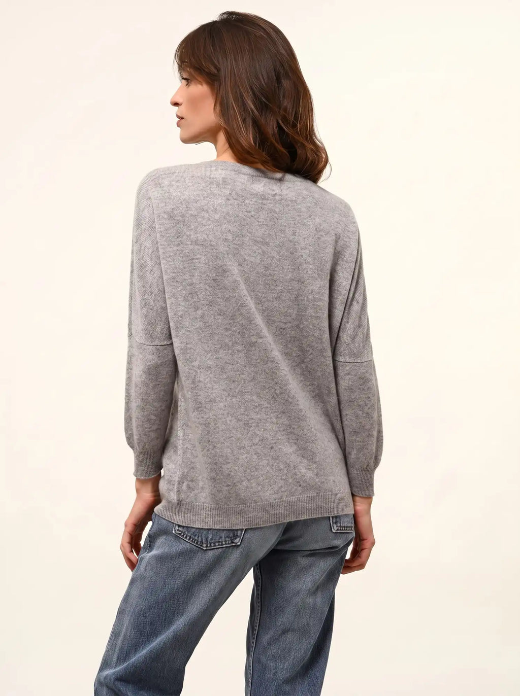 REBECCA pullover chauve souris wolke meliert