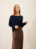 REBECCA pullover chauve souris marineblau