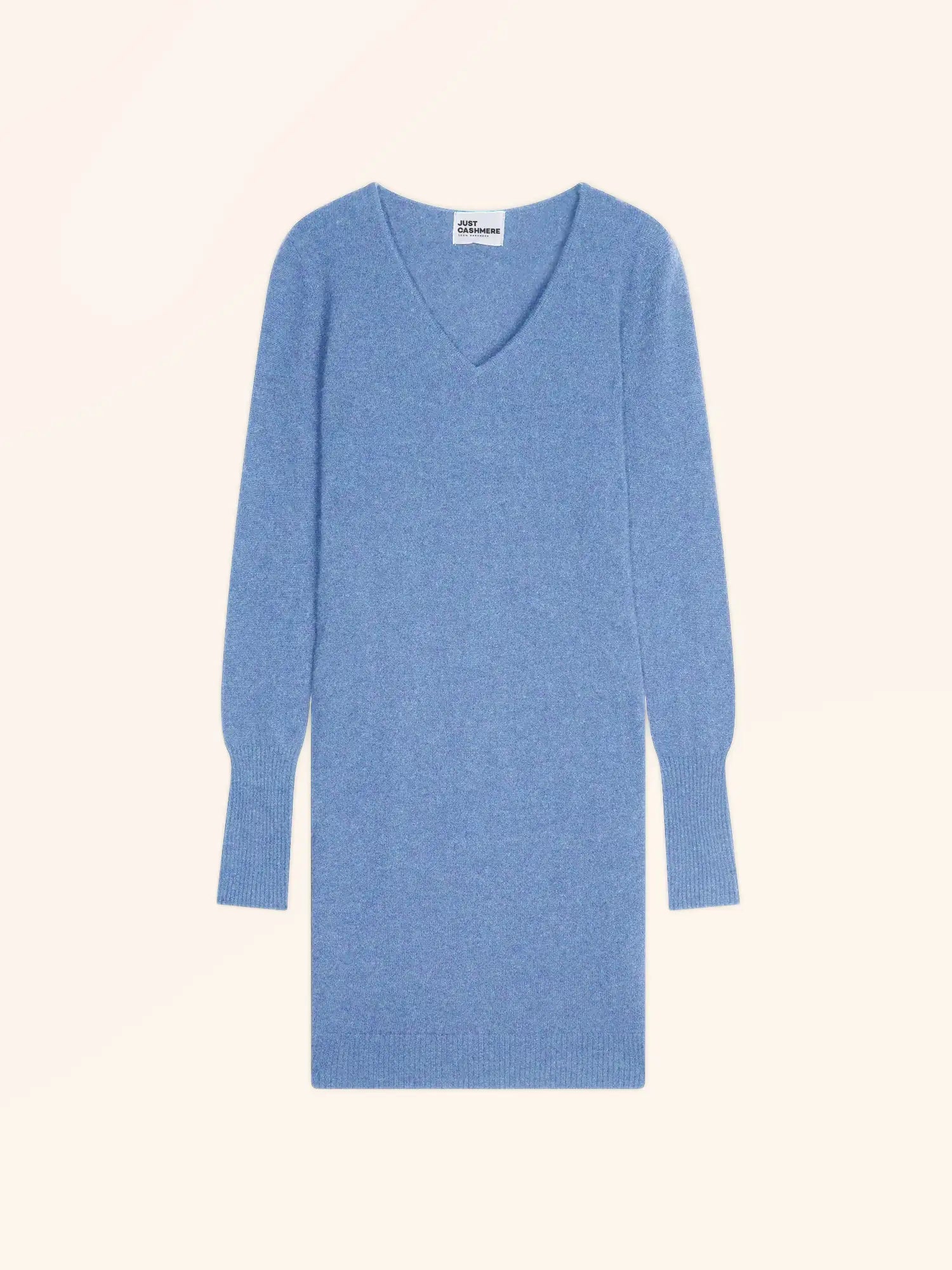 TRACY kleid v-ausschnitt himmelblau
