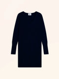 TRACY Robe Col V Bleu Marine
