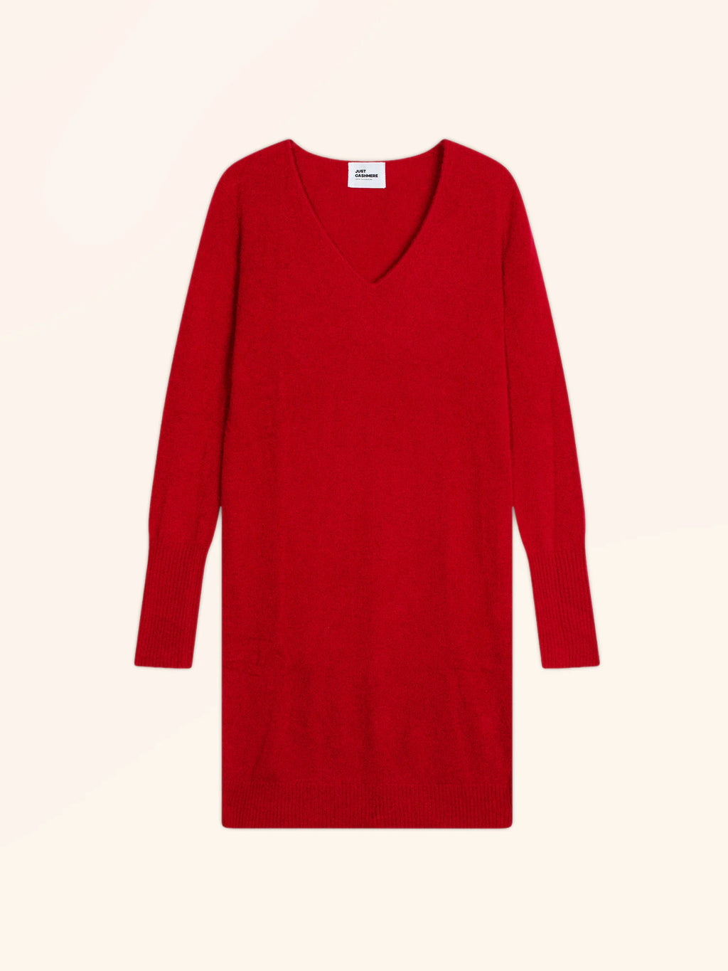 TRACY robe col V rouge