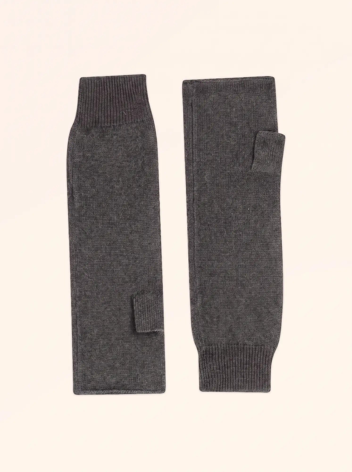ZOE fingerlose handschuhe anthrazit meliert