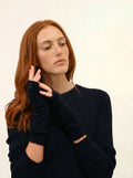 ZOE fingerlose handschuhe marineblau