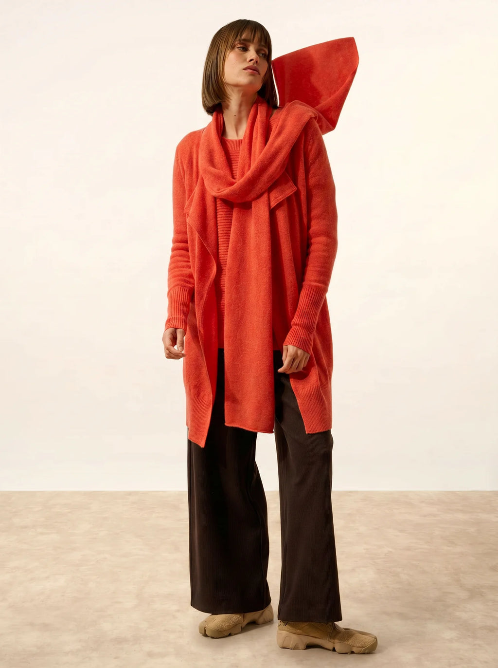 SPENCER schal orange meliert