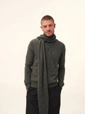 SPENCER schal khaki meliert