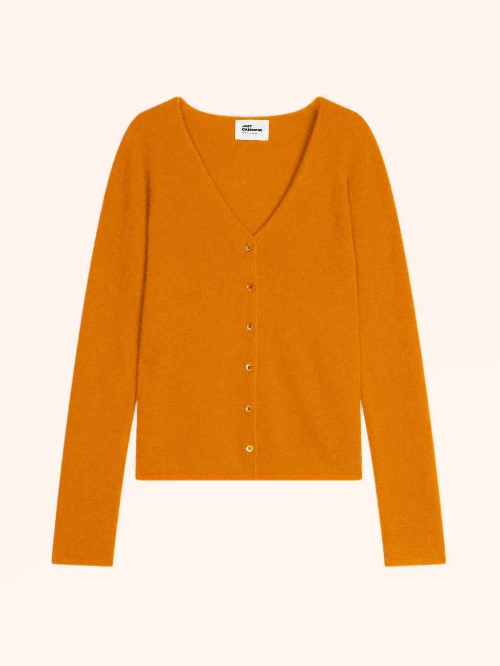 NORMA strickjacke v-ausschnitt ocre