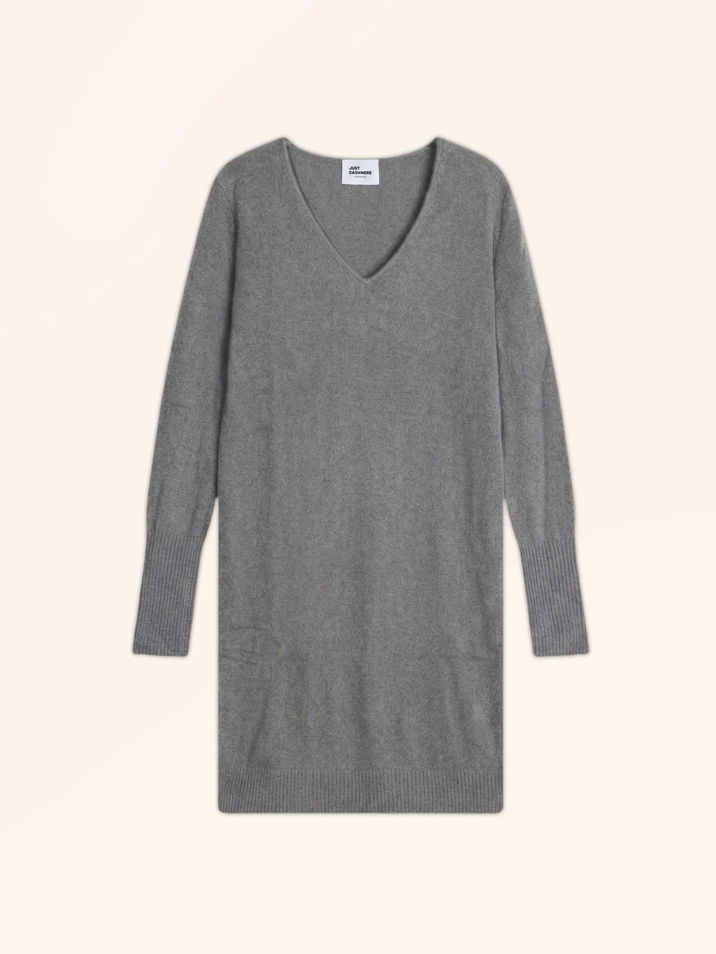 TRACY kleid v-ausschnitt flanelle meliert