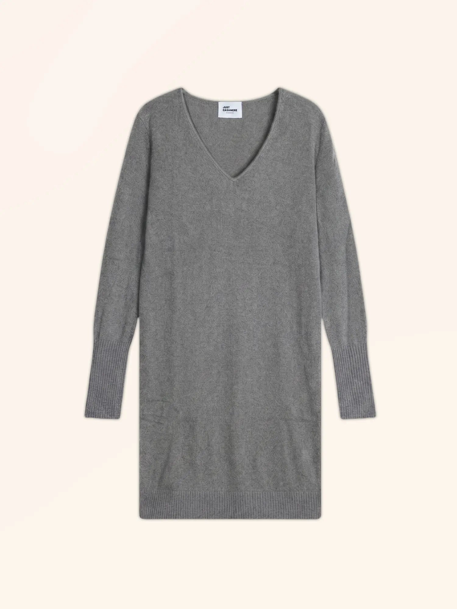 TRACY kleid v-ausschnitt flanelle meliert