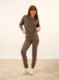 WENDY jogginghose taupe meliert