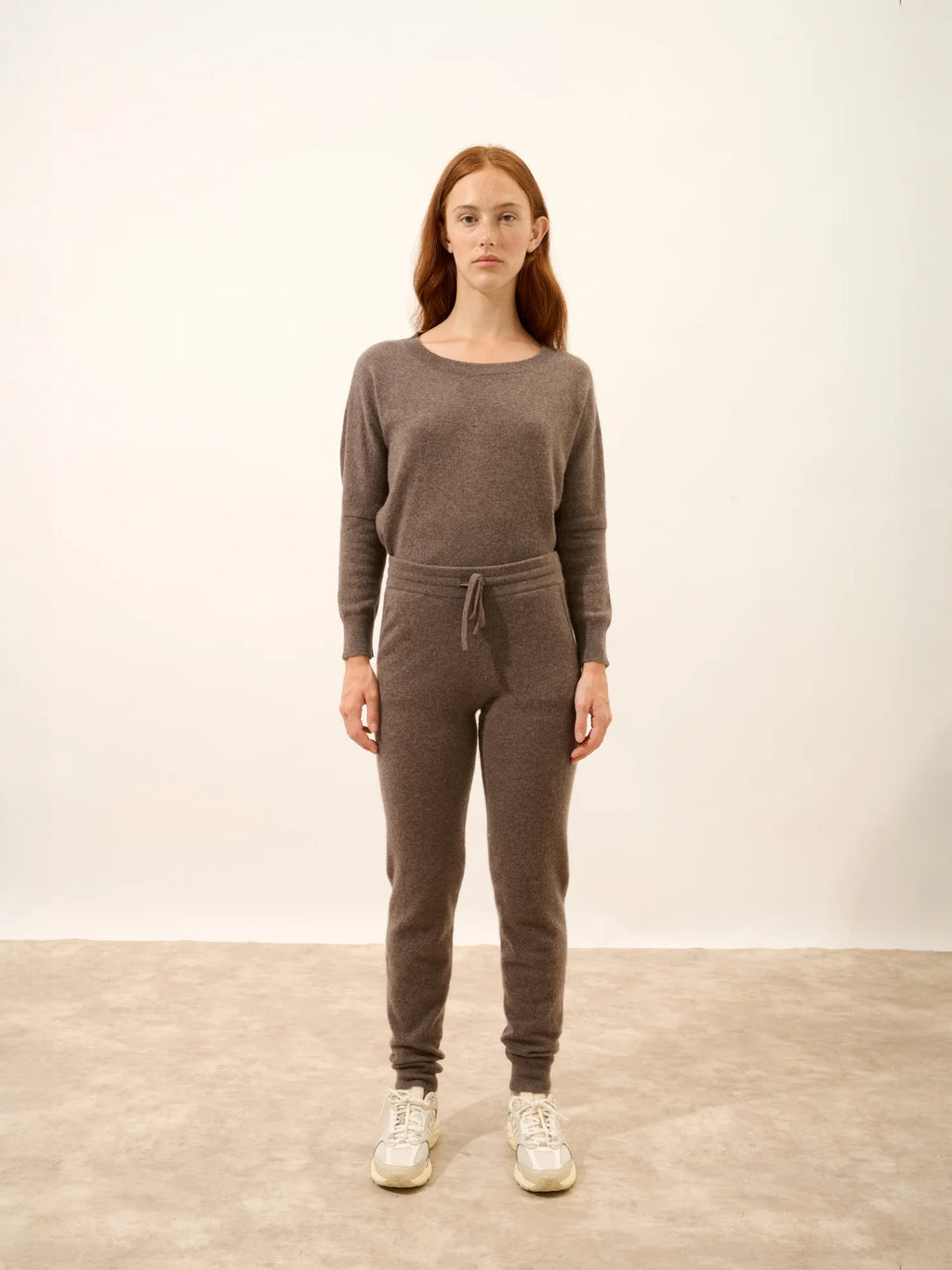 WENDY jogginghose taupe meliert