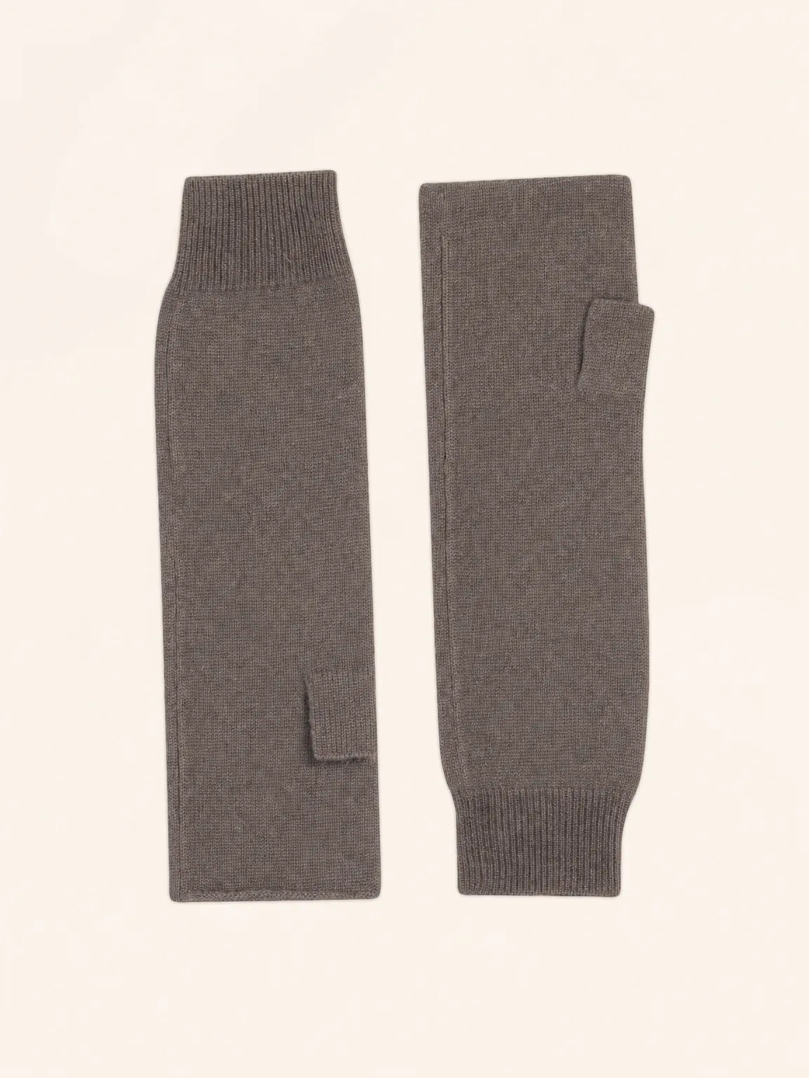 ZOE fingerlose handschuhe taupe meliert