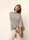 MEREDITH poncho wolke meliert