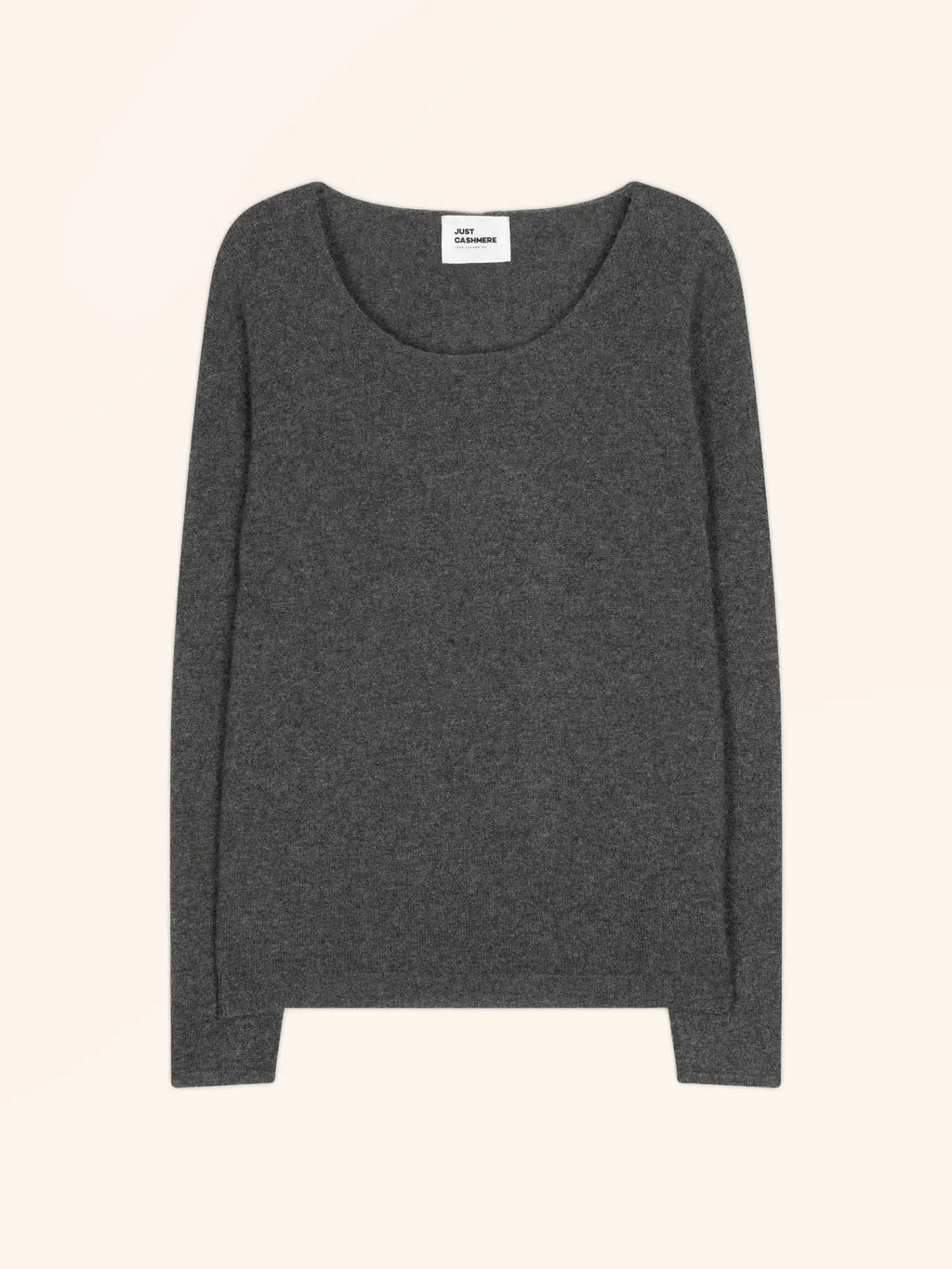 FIONA pull col rond anthracite chiné
