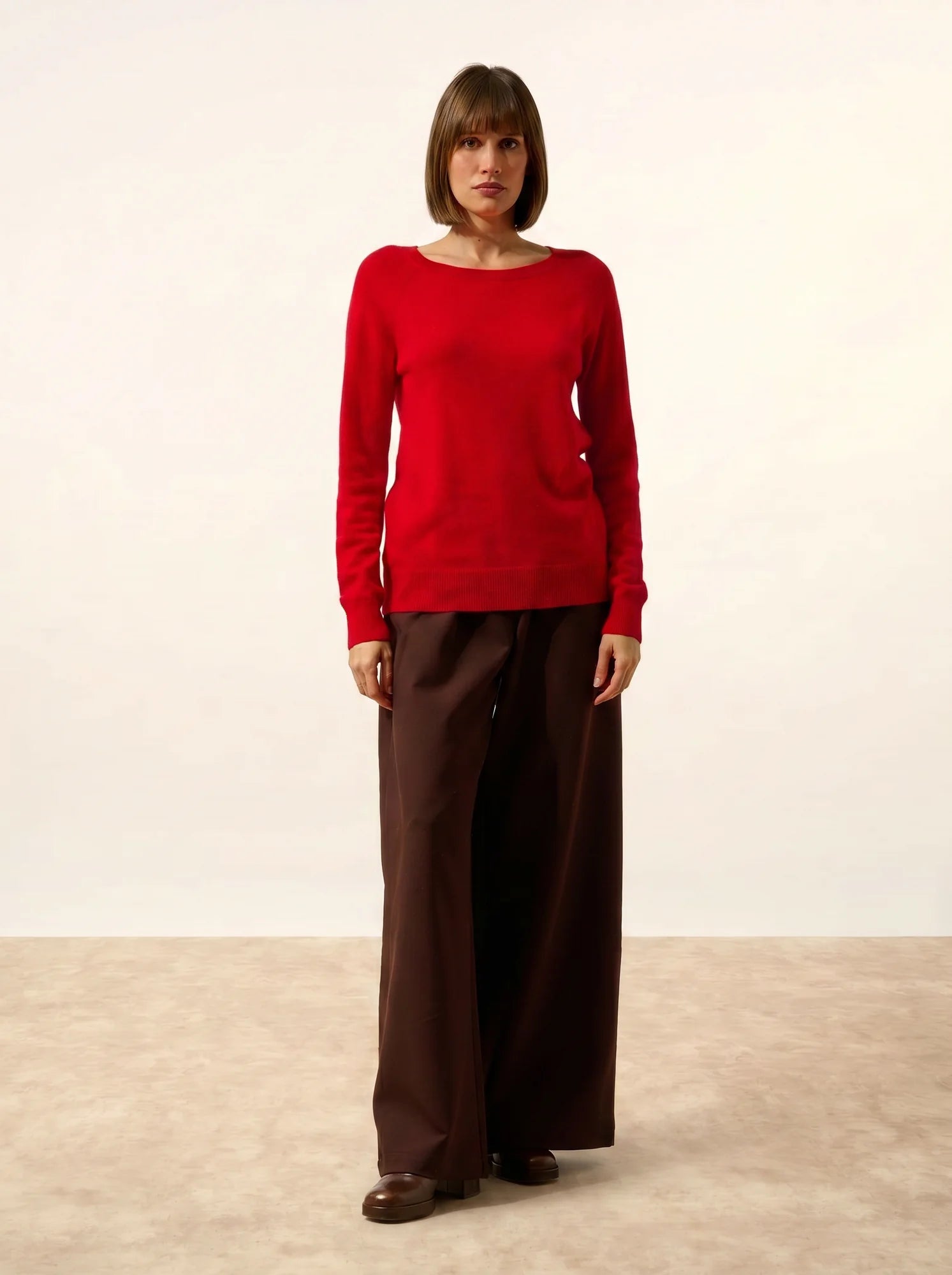 ABIGAILE pull col bateau goutte dos rouge