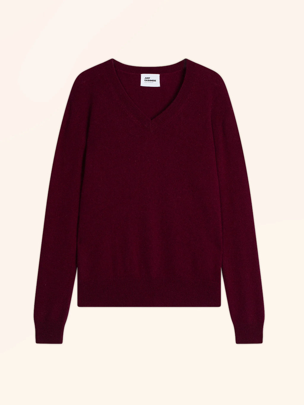 NORA pullover v-ausschnitt bordeaux