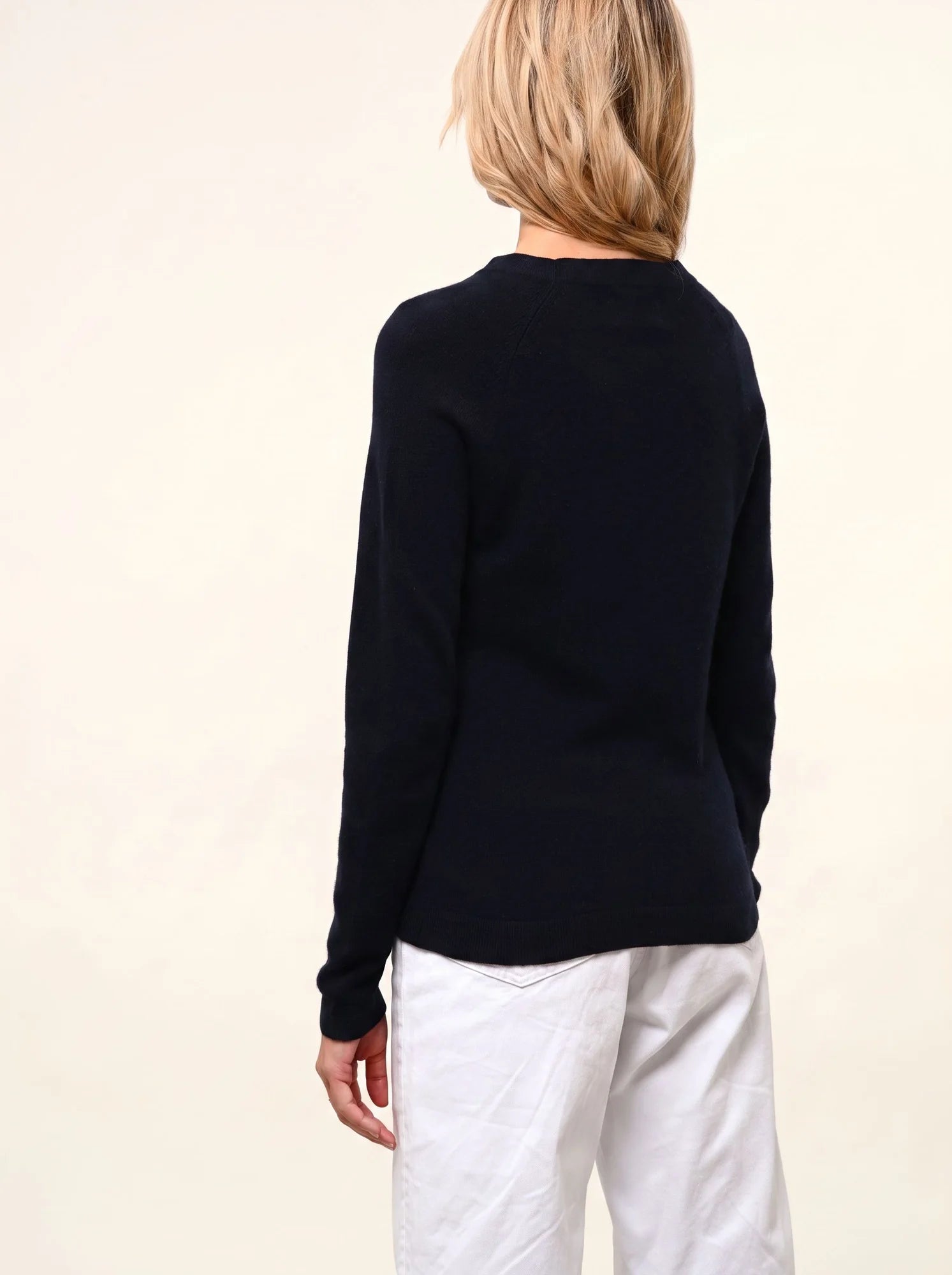 JANE pullover rundhalsausschnitt marineblau
