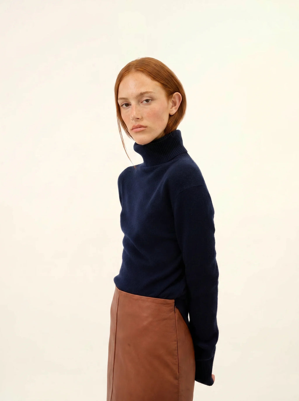 LEXIE pullover rollkragen marineblau