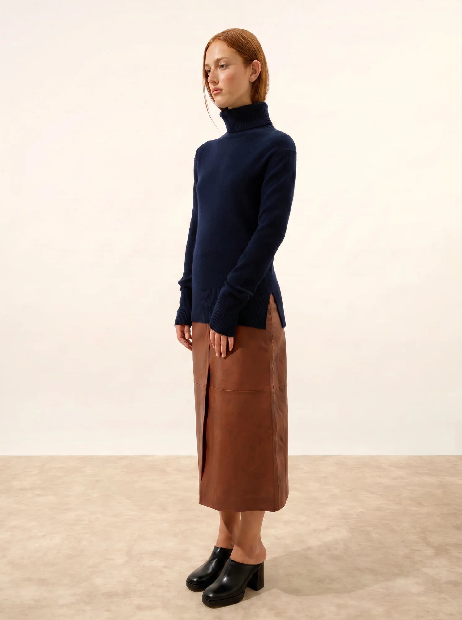 LEXIE pullover rollkragen marineblau