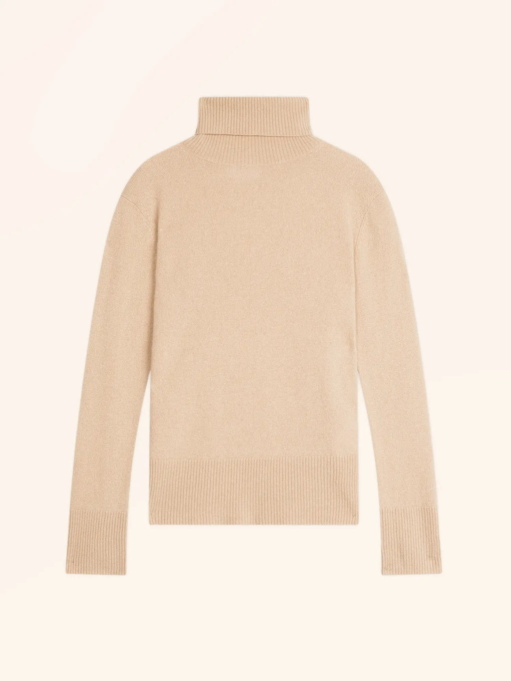 LEXIE pullover rollkragen sand