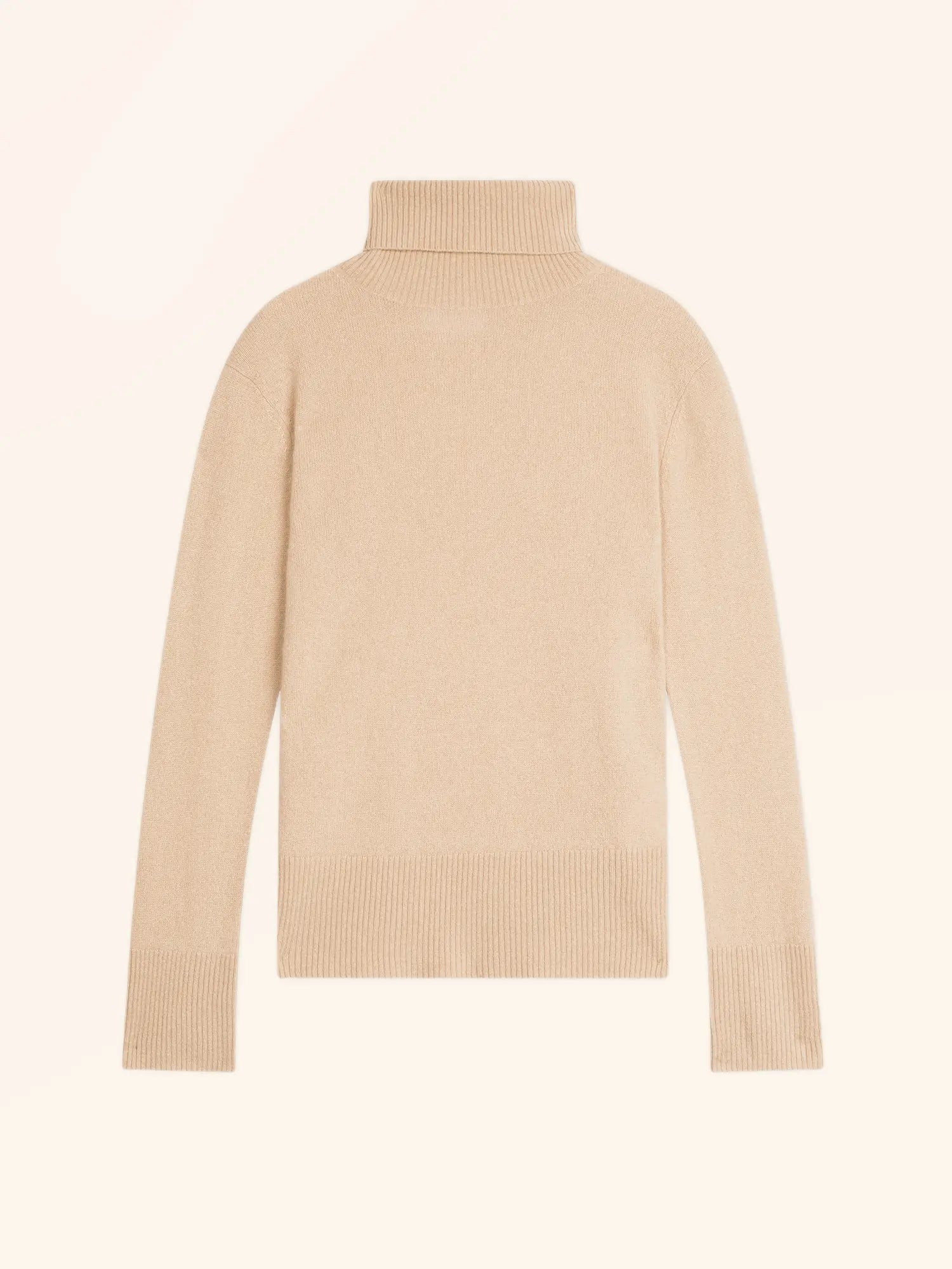 LEXIE pull col roulé sable