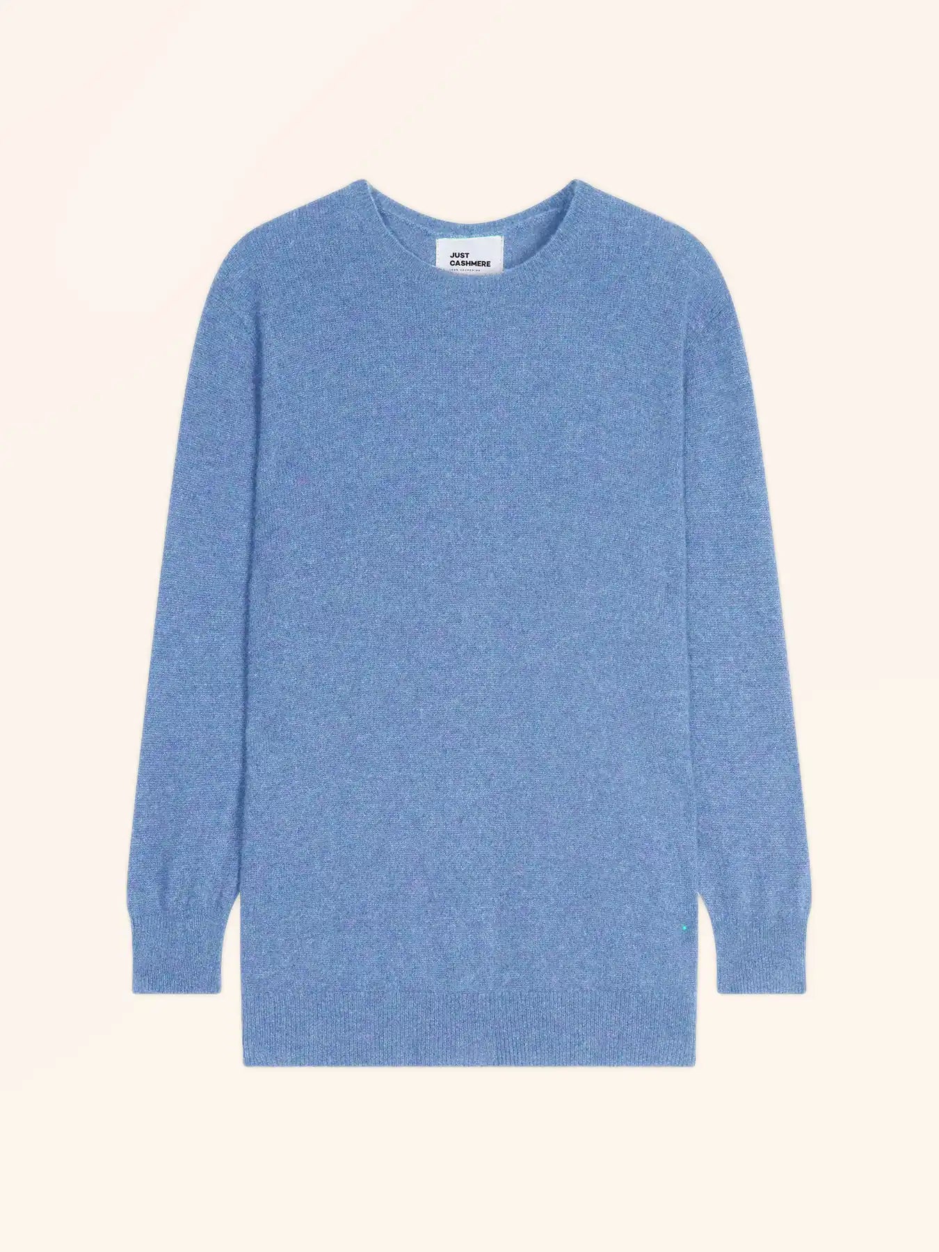 JANICE pullover rundhalsausschnitt geknöpft hinten himmelblau