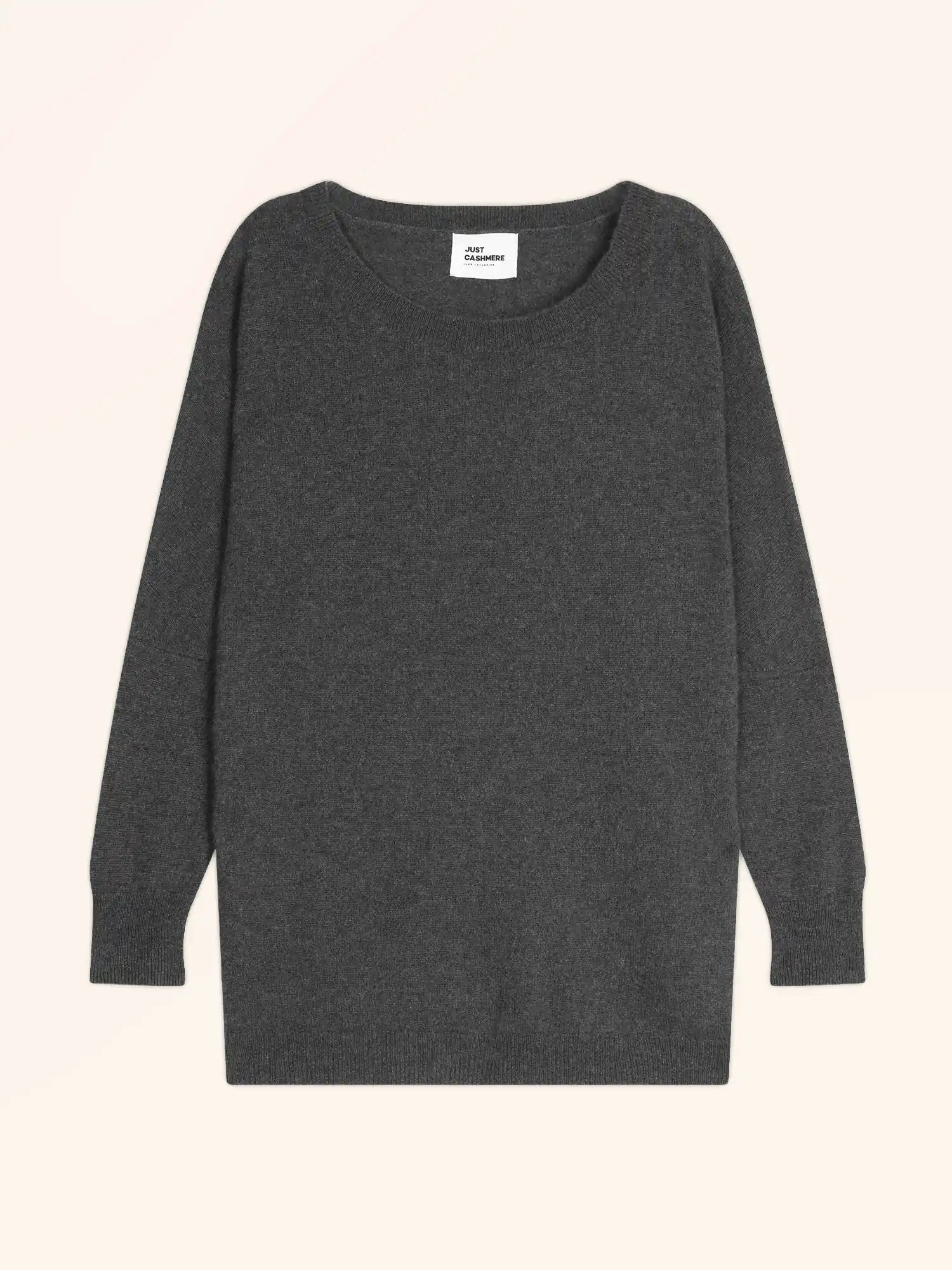 REBECCA pull chauve souris anthracite chiné
