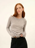 HELEN pullover rundhalsausschnitt wolke meliert