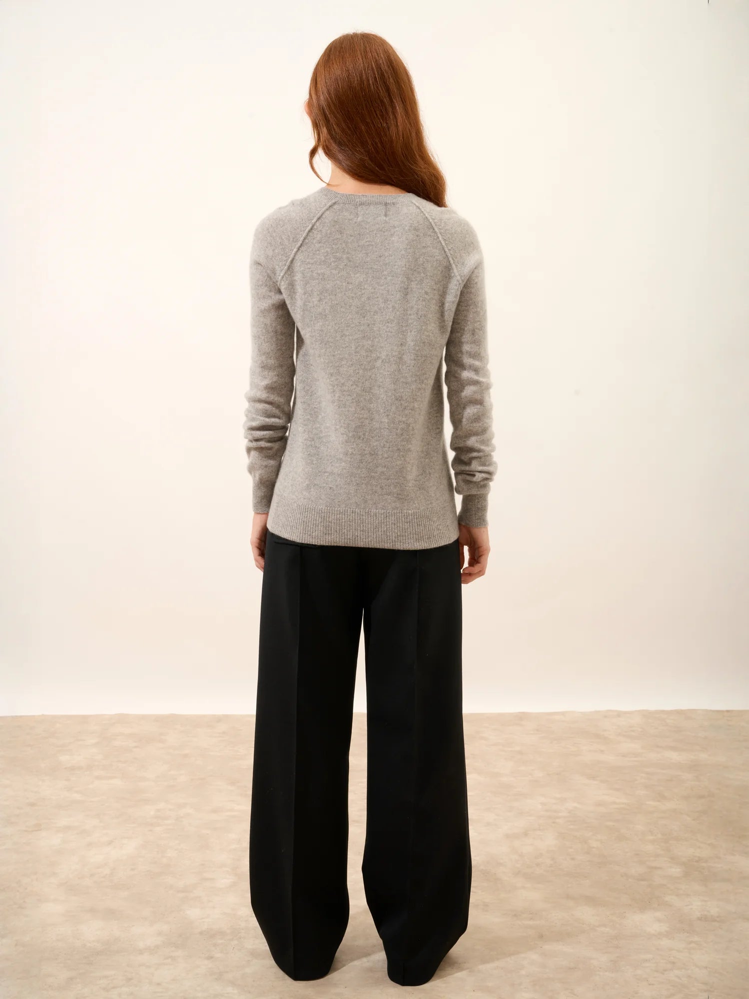 HELEN pullover rundhalsausschnitt wolke meliert
