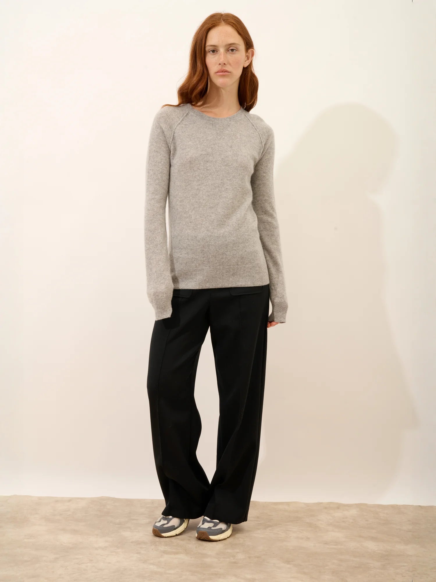 HELEN pullover rundhalsausschnitt wolke meliert