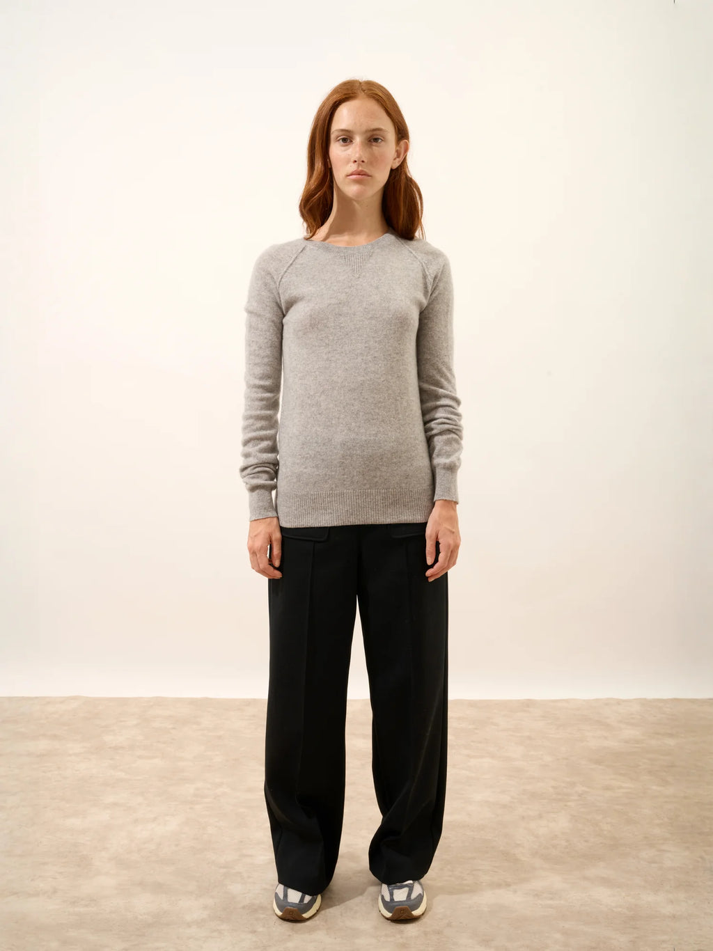 HELEN pullover rundhalsausschnitt wolke meliert