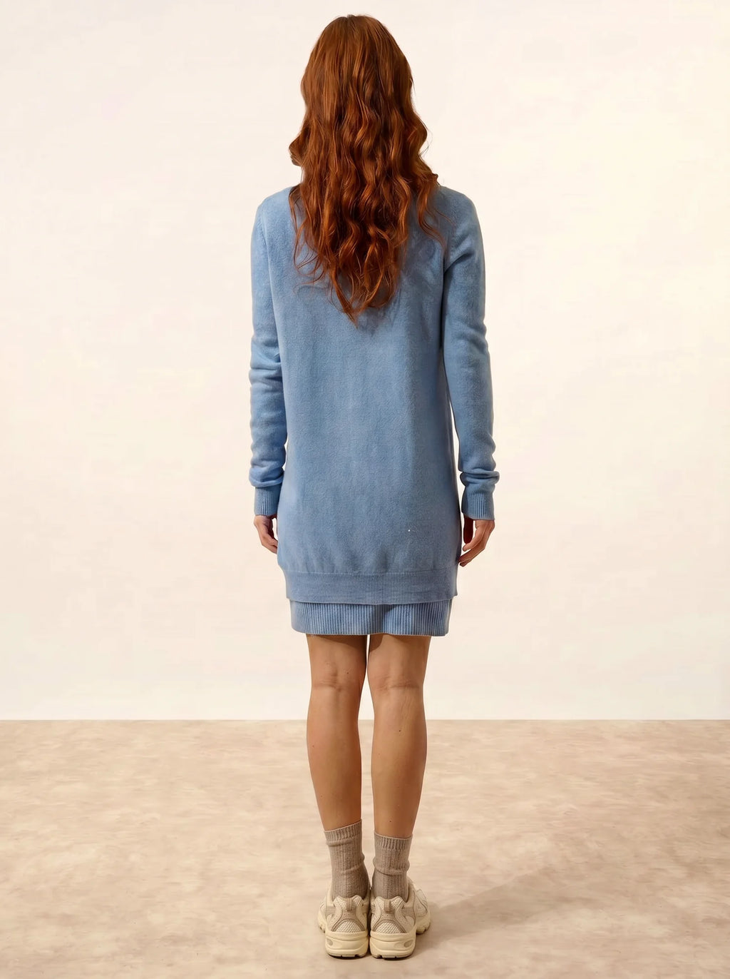 TOMMIE strickjacke v-ausschnitt himmelblau