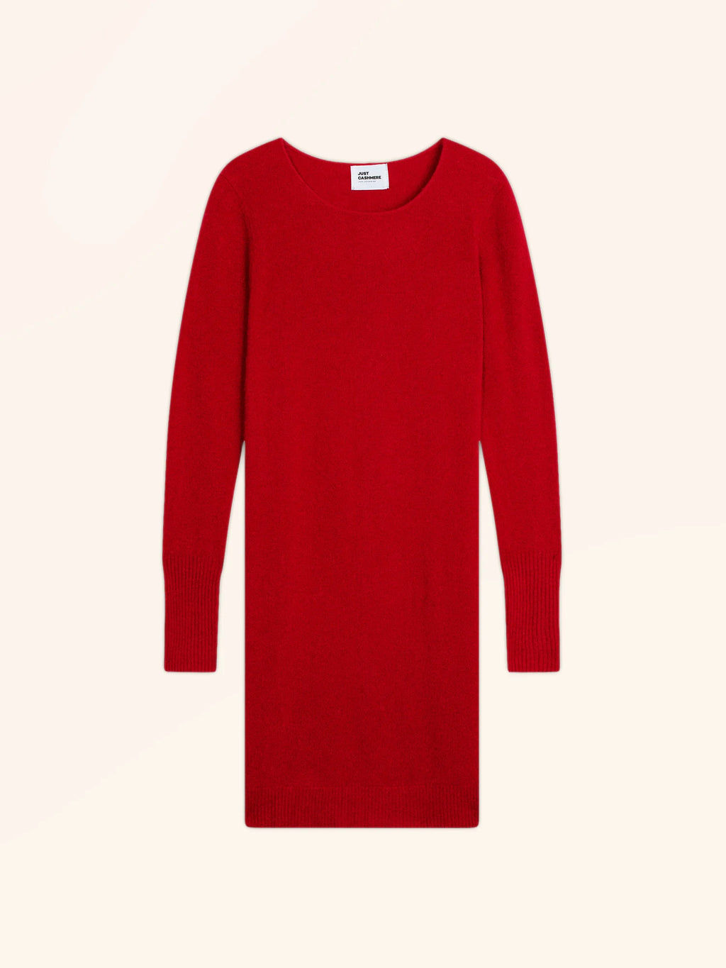 SUSAN kleid rundhalsausschnitt rot