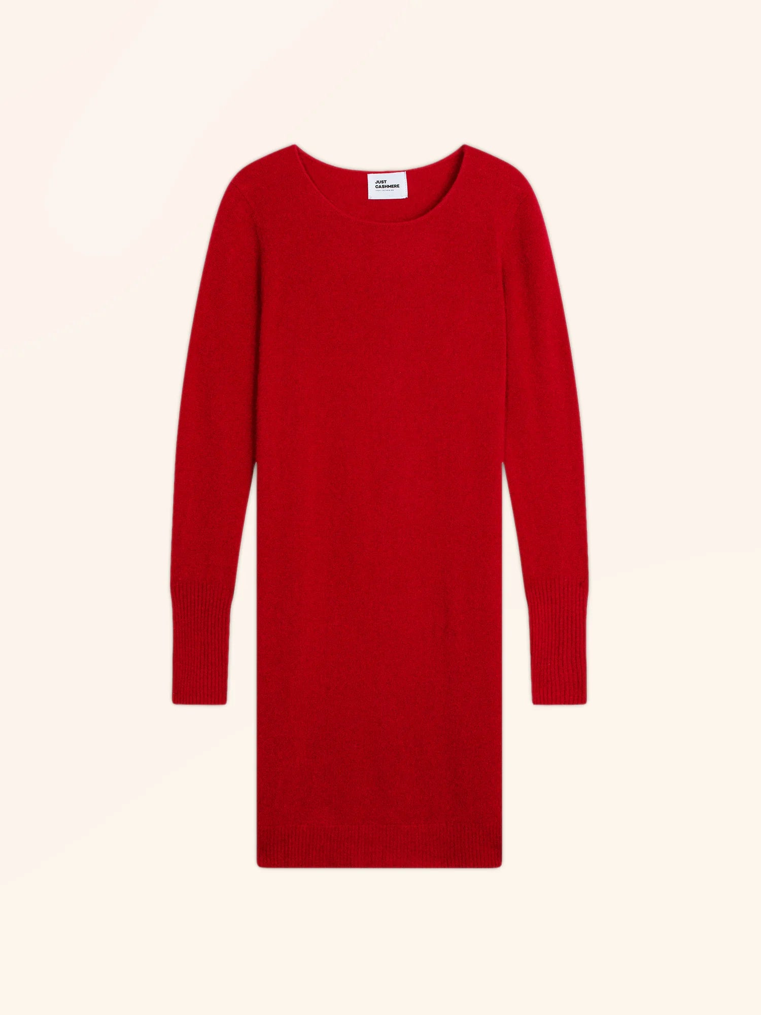SUSAN kleid rundhalsausschnitt rot