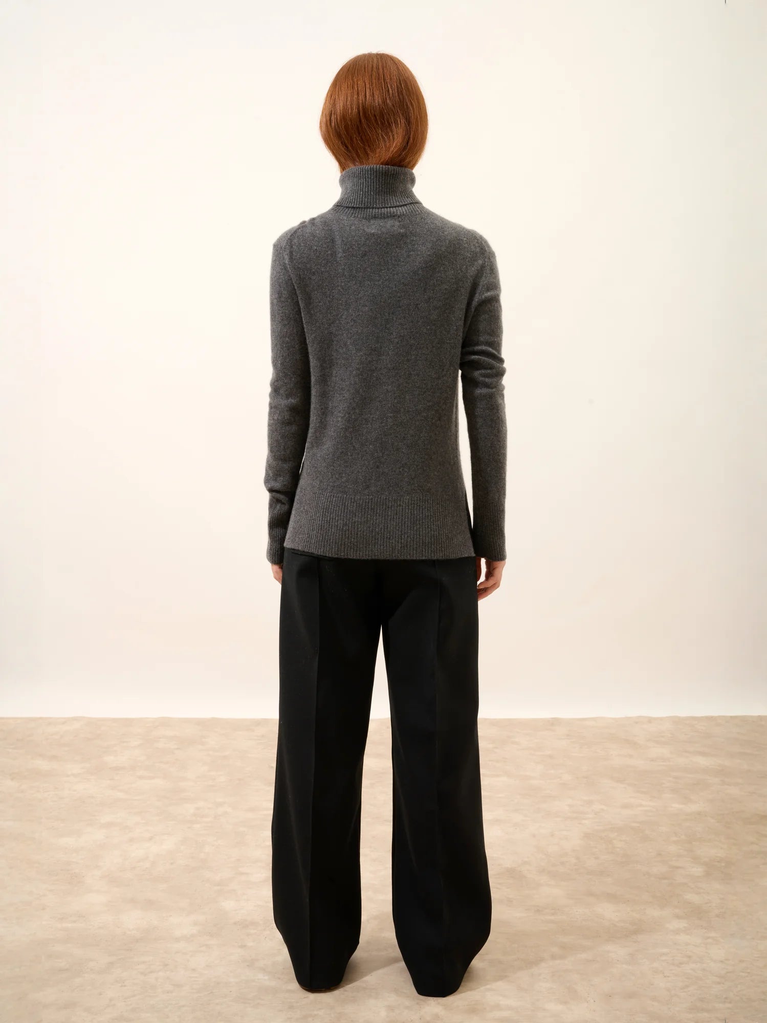 LEXIE pullover rollkragen anthrazit meliert