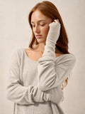 ZOE fingerlose handschuhe elfenbein