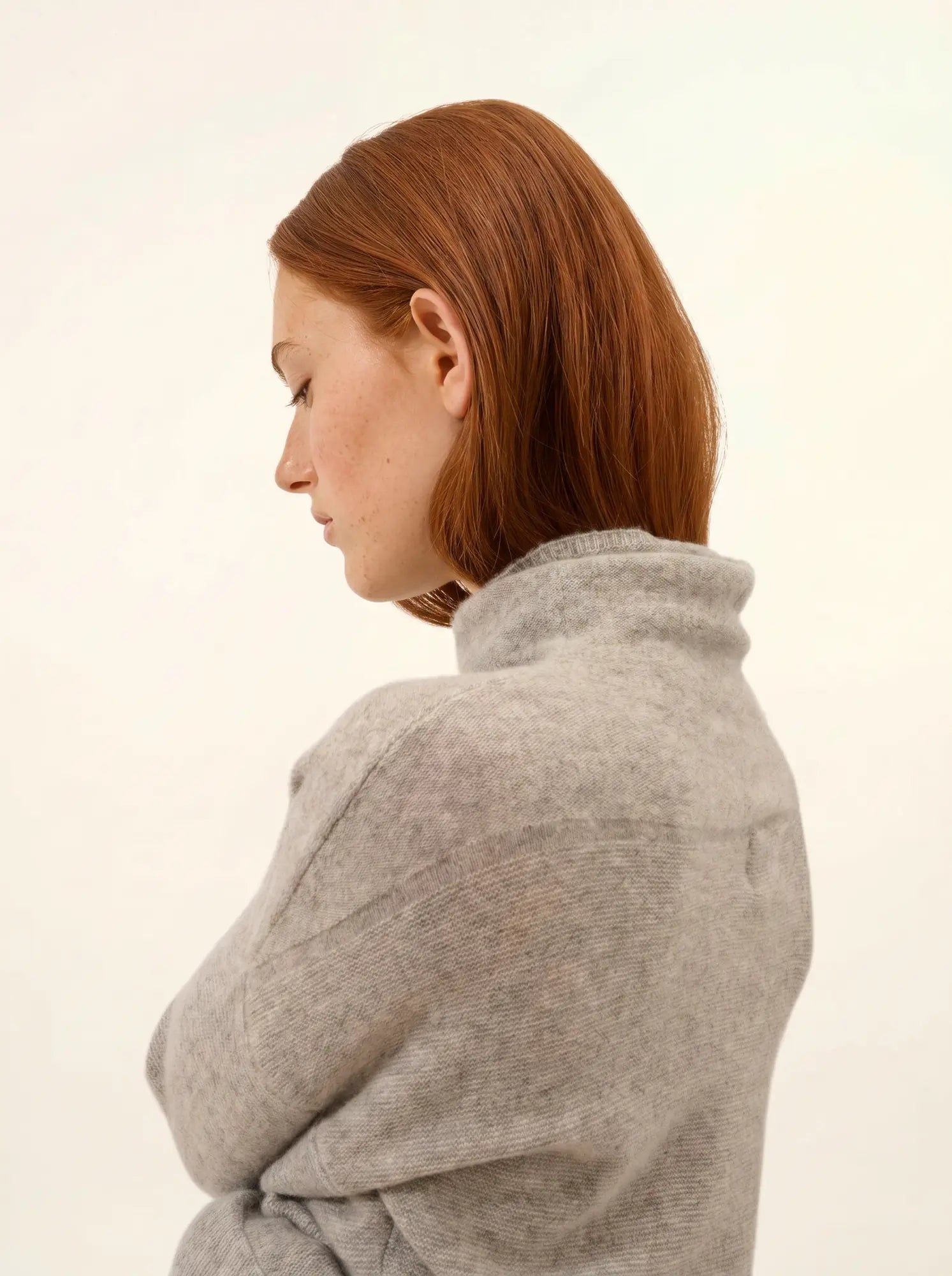 BLANTYRE pullover rollkragen wolke meliert