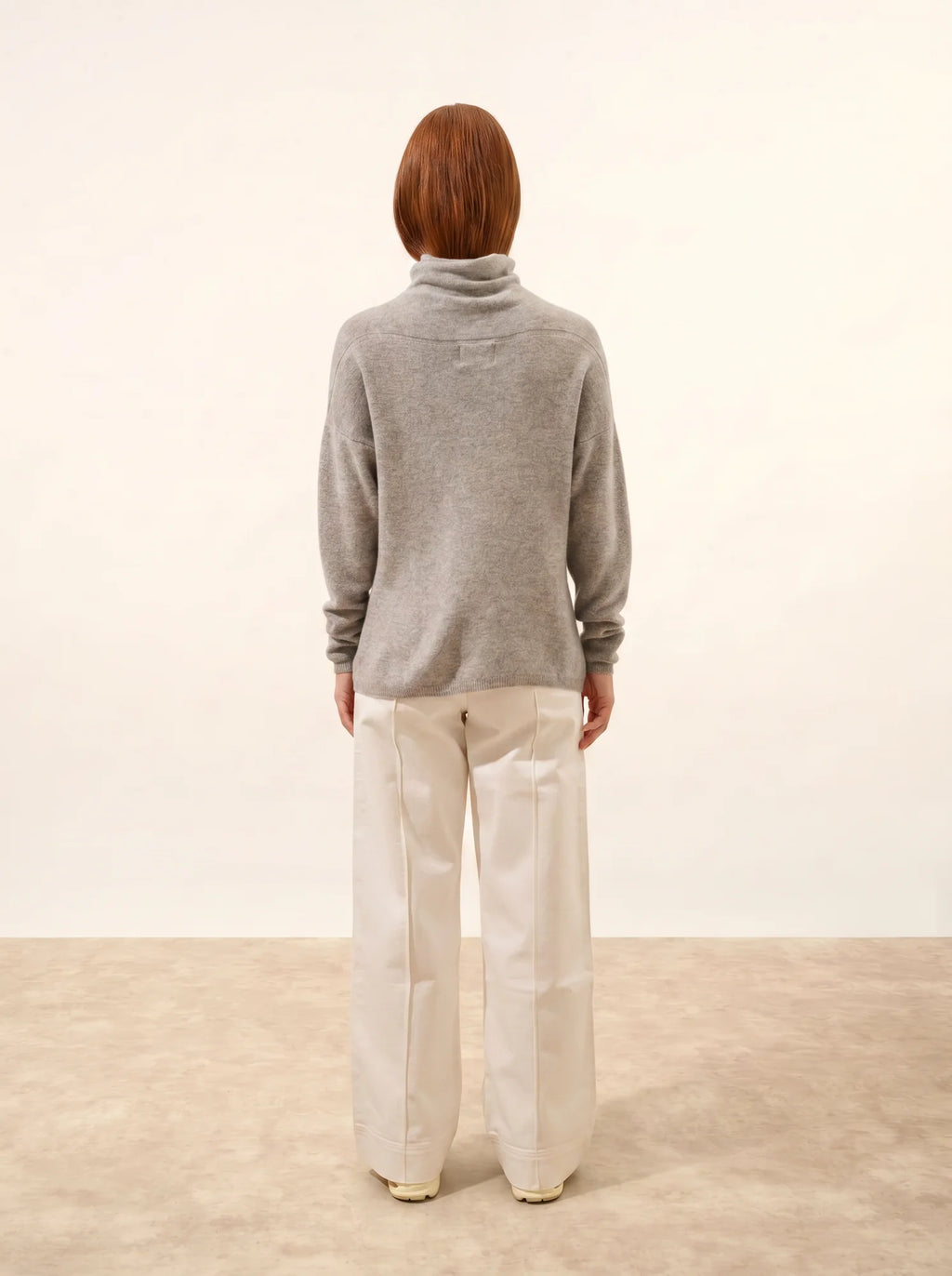 BLANTYRE pull col roulé nuage chiné
