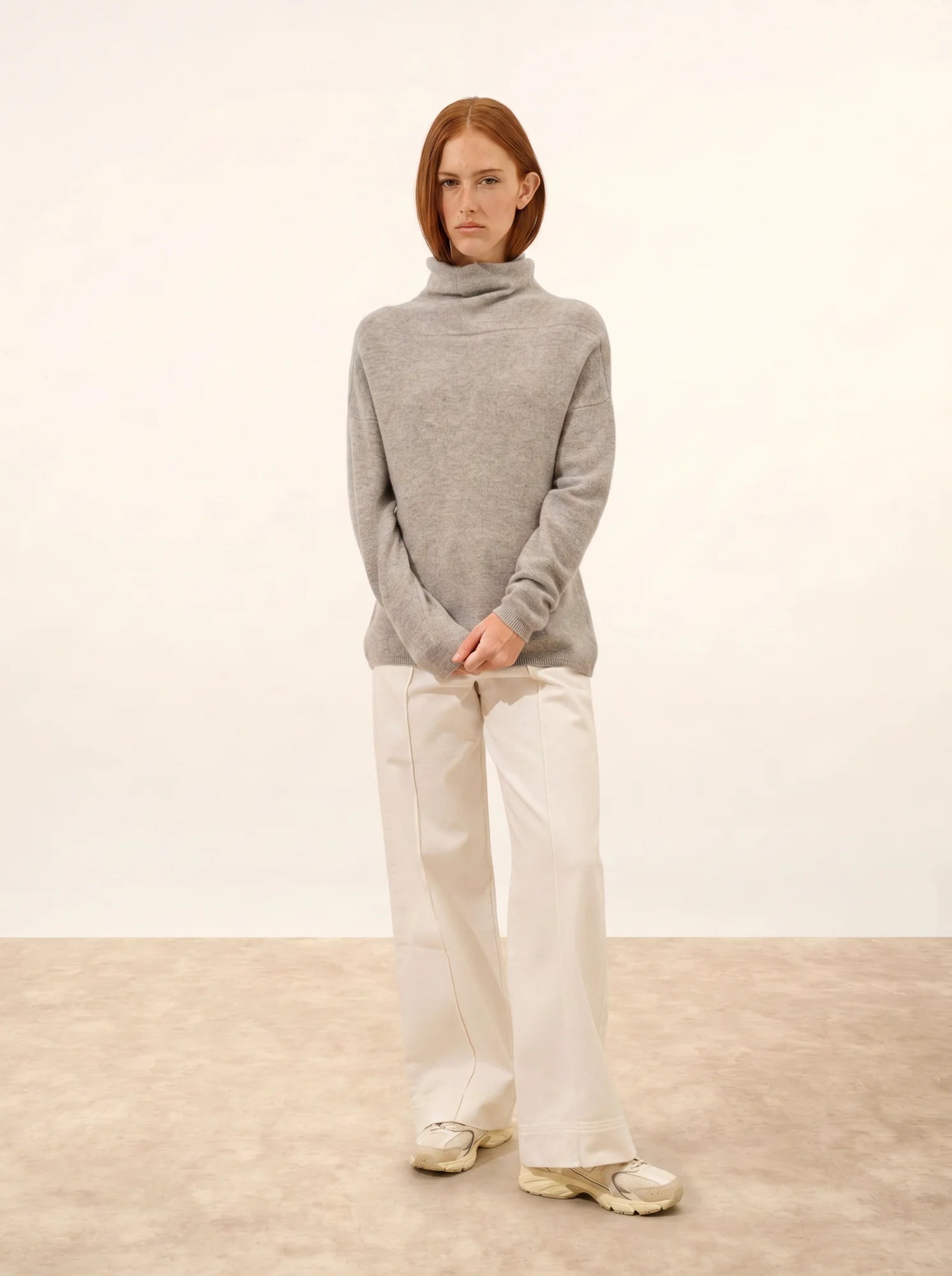BLANTYRE pullover rollkragen wolke meliert
