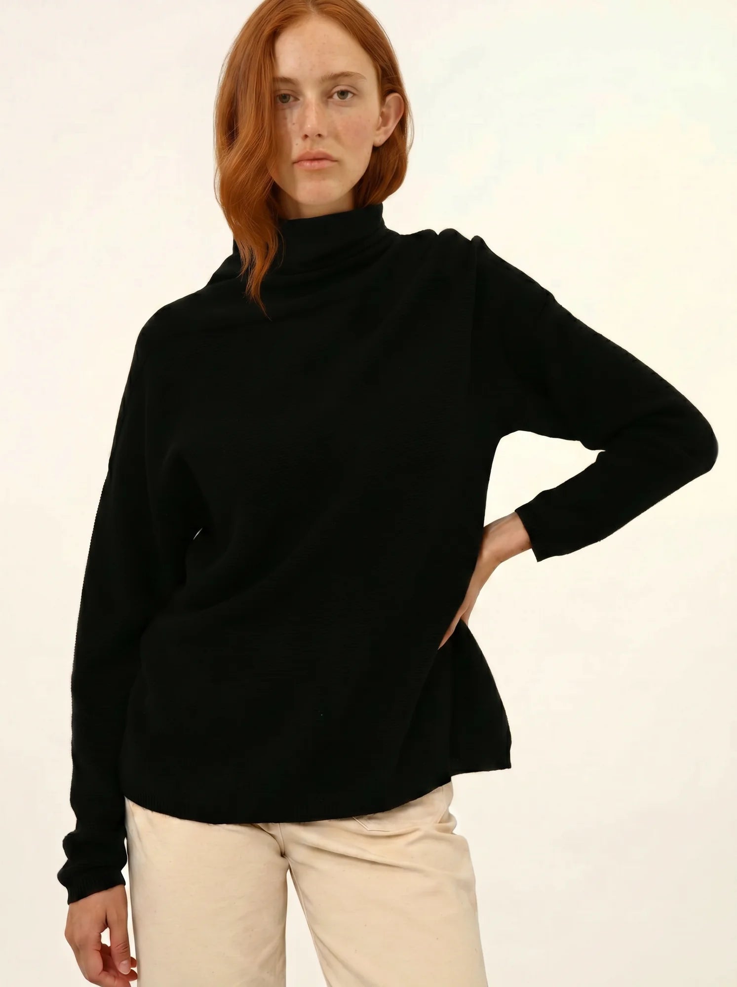 BLANTYRE pullover rollkragen schwarz