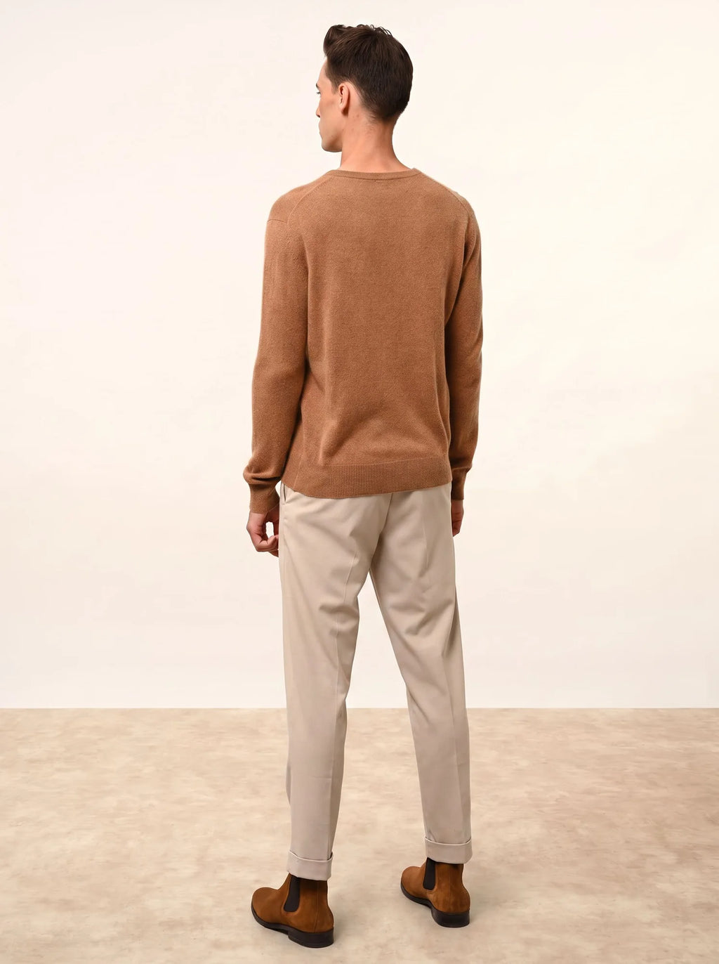 WALT pullover v-ausschnitt noisette